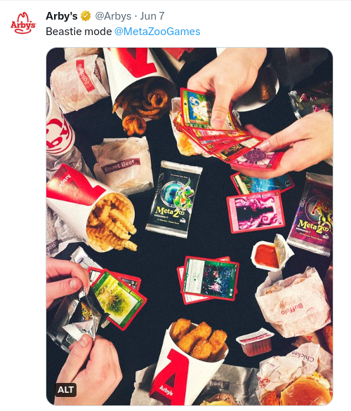 Collab with Arby’s Restaurant on the way!